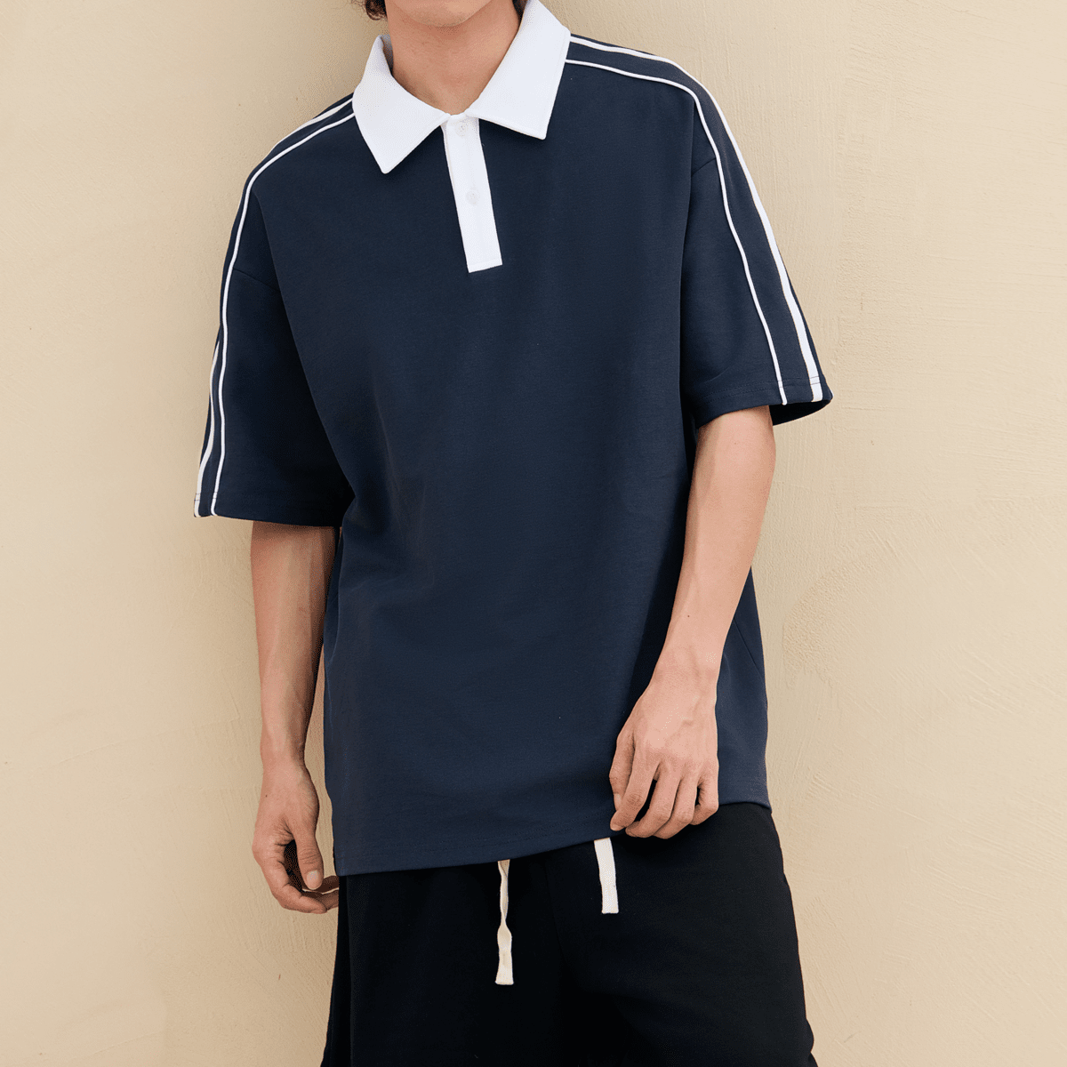 Unisex Contrast Collar Short-Sleeve Polo Shirt(240GSM)