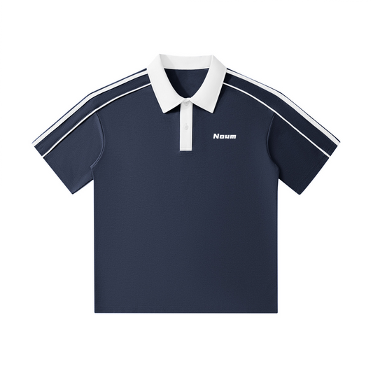 Unisex Contrast Collar Short-Sleeve Polo Shirt（240GSM）