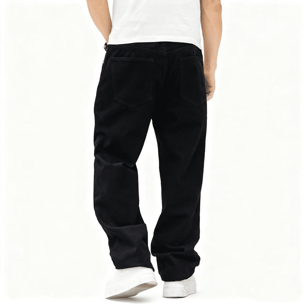 Relaxed Fit Straight-Leg Denim Jeans